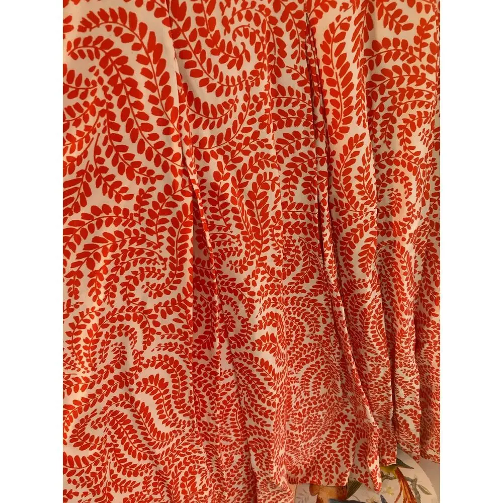 Dries Van Noten SS16 Mermaid Cut Dress Amazing Coral & White Print~  Size 38 - Picture 11 of 16